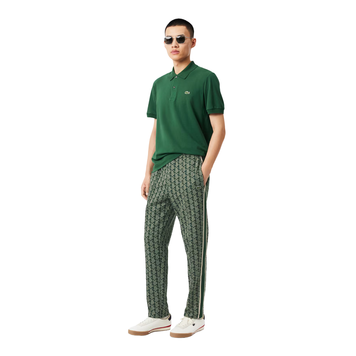 LACOSTE Pantaloni della tuta in con monogramma Paris XH1440