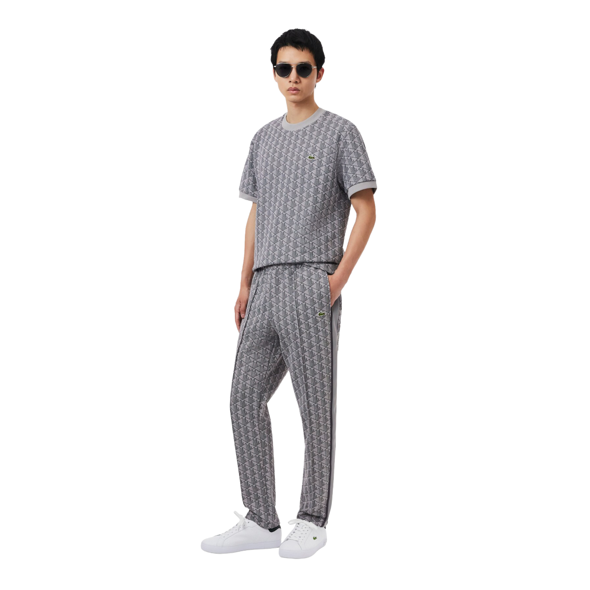 LACOSTE Pantaloni della tuta in con monogramma Paris XH1440