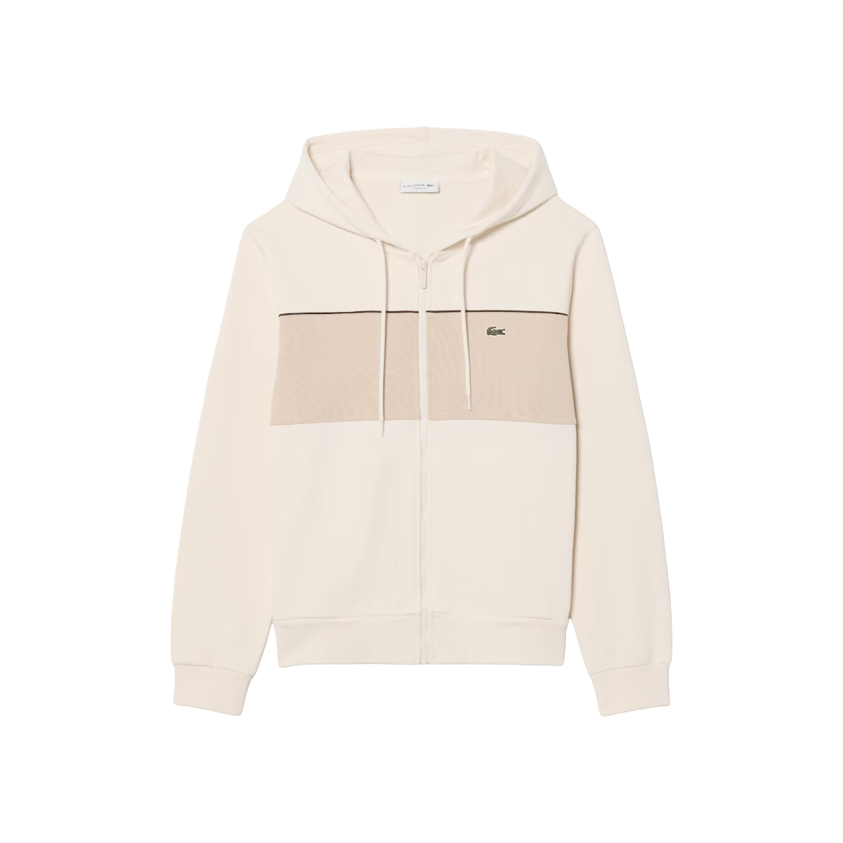 LACOSTE Felpa color block con cappuccio e zip SH0892