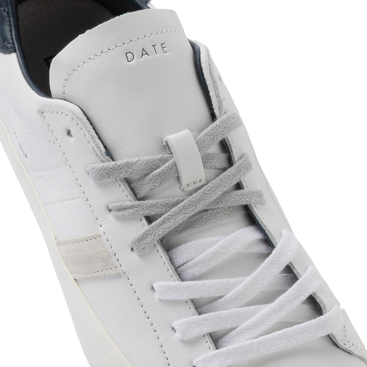 DATE SNEAKERS IN PELLE MODELLO HILL LOW CALF WHITE-BLUE