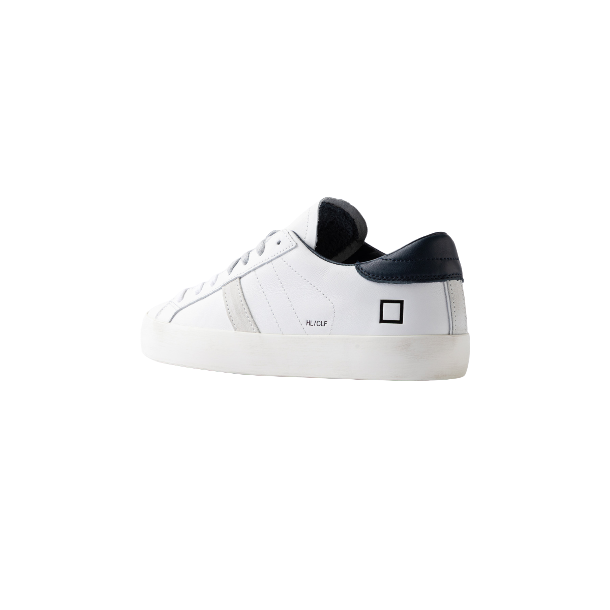 DATE SNEAKERS IN PELLE MODELLO HILL LOW CALF WHITE-BLUE