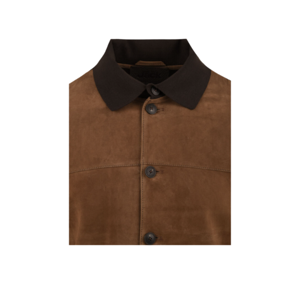 JACK LEATHER GIUBBOTTO IN SUEDE SIMPLE KNIT